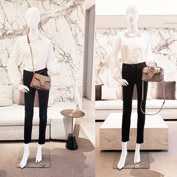 Gucci Mini Top Handle GG Marmont 2way Shoulder Bag Crossbody - Picture 5 of 8